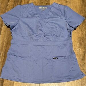 Grey's Anatomy Fitted Blue Short Sleeve Tee